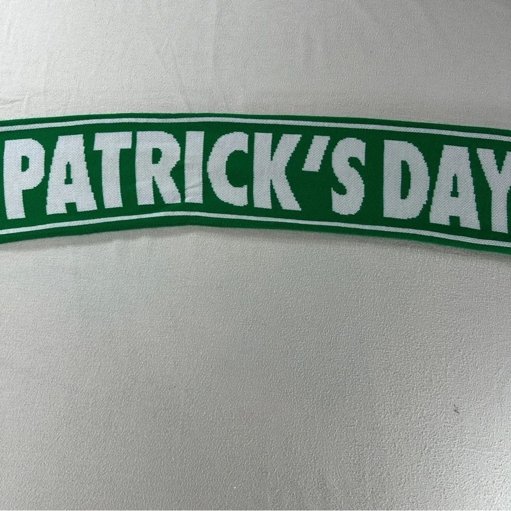 Green St. Patrick's Day Ireland Soccer Style Scarf 60” Long